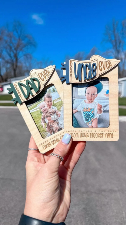 Photo visor clip ,Father's Day gift, Custom photo holder, Photo car visor, Gift for Dad, Gift for Grandpa, Drive Safe
