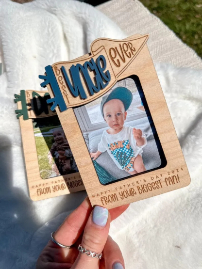Photo visor clip ,Father's Day gift, Custom photo holder, Photo car visor, Gift for Dad, Gift for Grandpa, Drive Safe