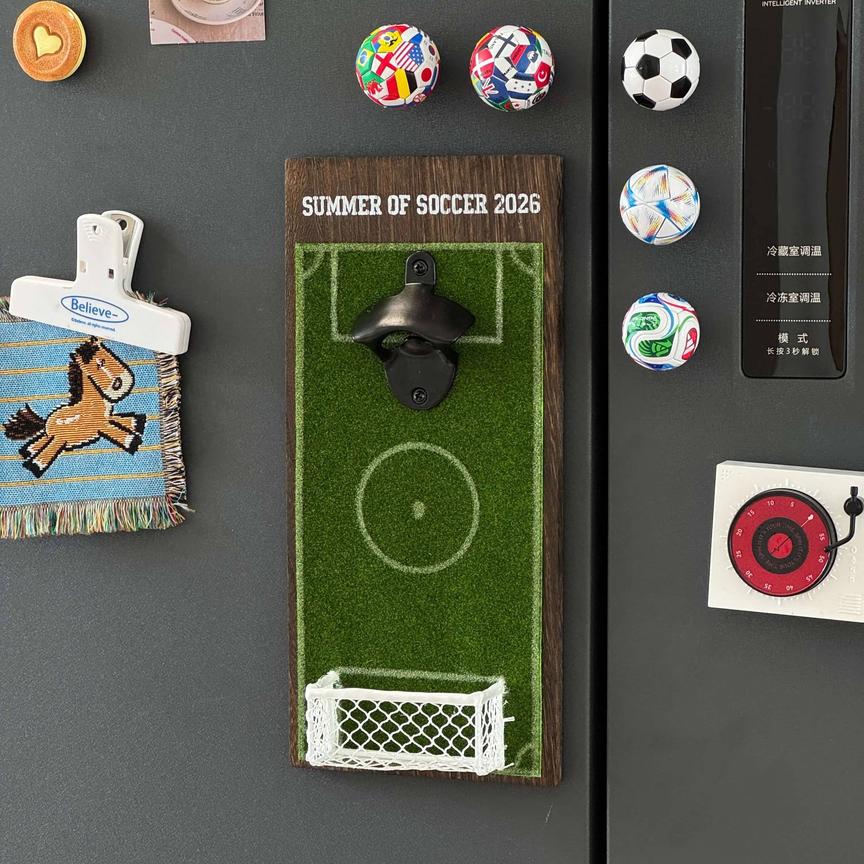 2026 World Cup Country Flags Soccer Fridge Magnets, 3D Decorative Magnets Kitchen Desk Ornament