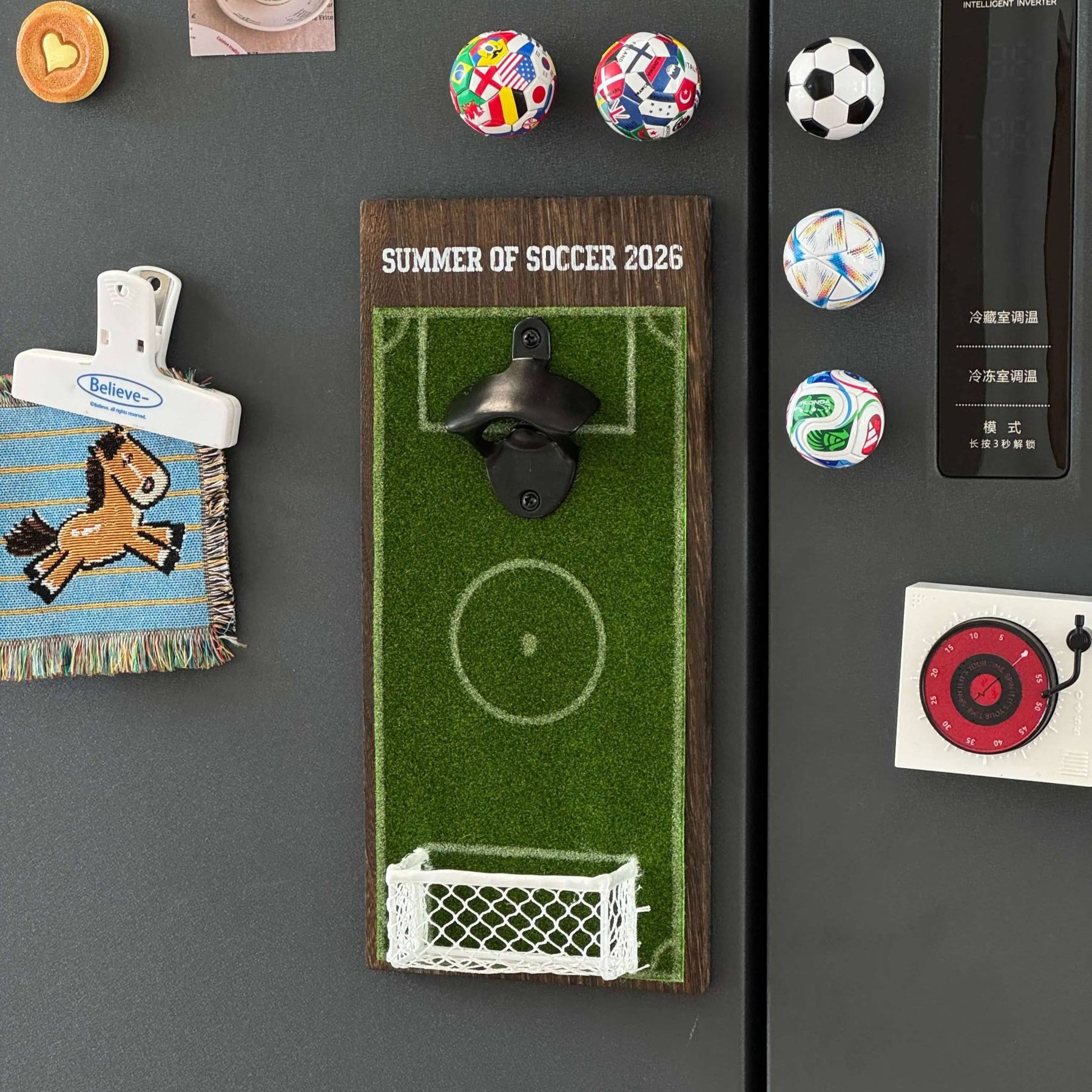 2026 World Cup Country Flags Soccer Fridge Magnets, 3D Decorative Magnets Kitchen Desk Ornament