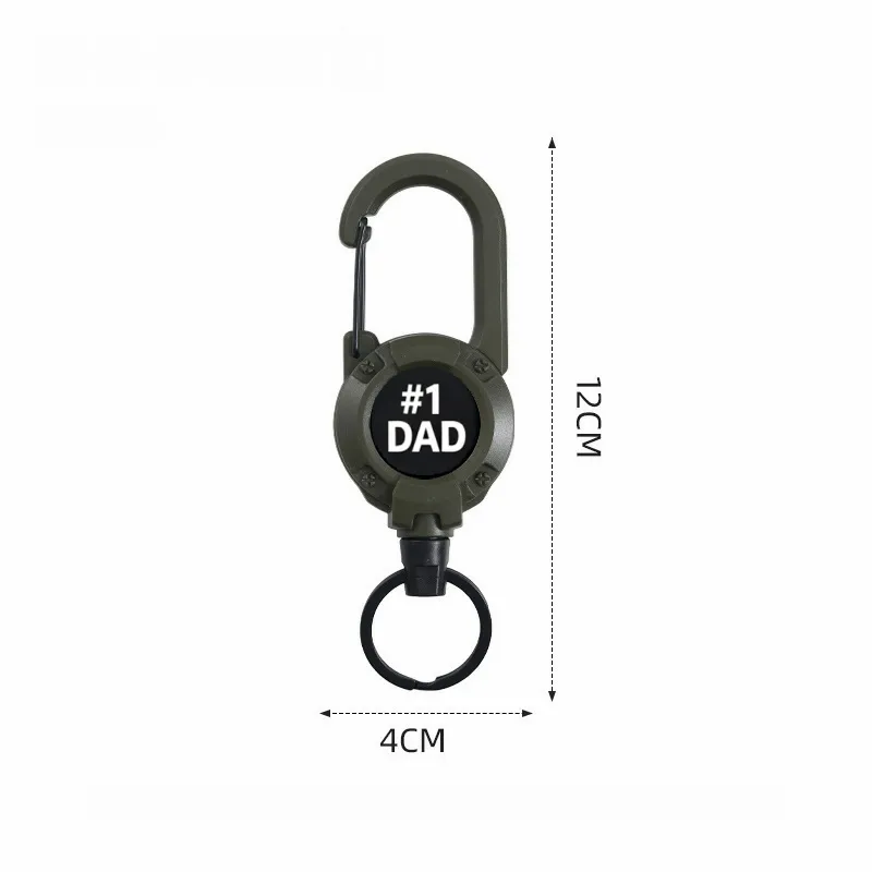 Multifunctional Retractable Carabiner Keychain – Strong Steel Wire Key Reel Clip for Outdoor, Camping, Hiking & Everyday Carry