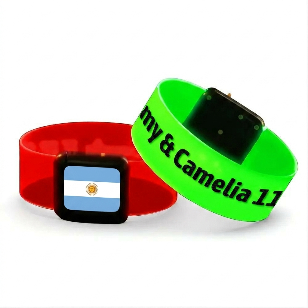 Personalized Glow Bracelets with Photo LED Bracelets Party Supplies for Wedding Birthdays Concerts