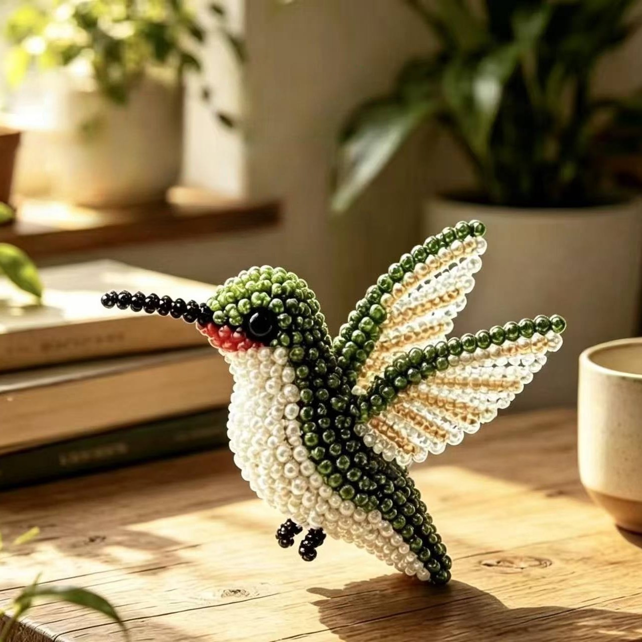 3D Beaded Animal Figurine DIY Kit Handmade Forest & Sea Creature Craft Set for Home Decor Beaded Animal Collectible DIY Bead Animal Kit