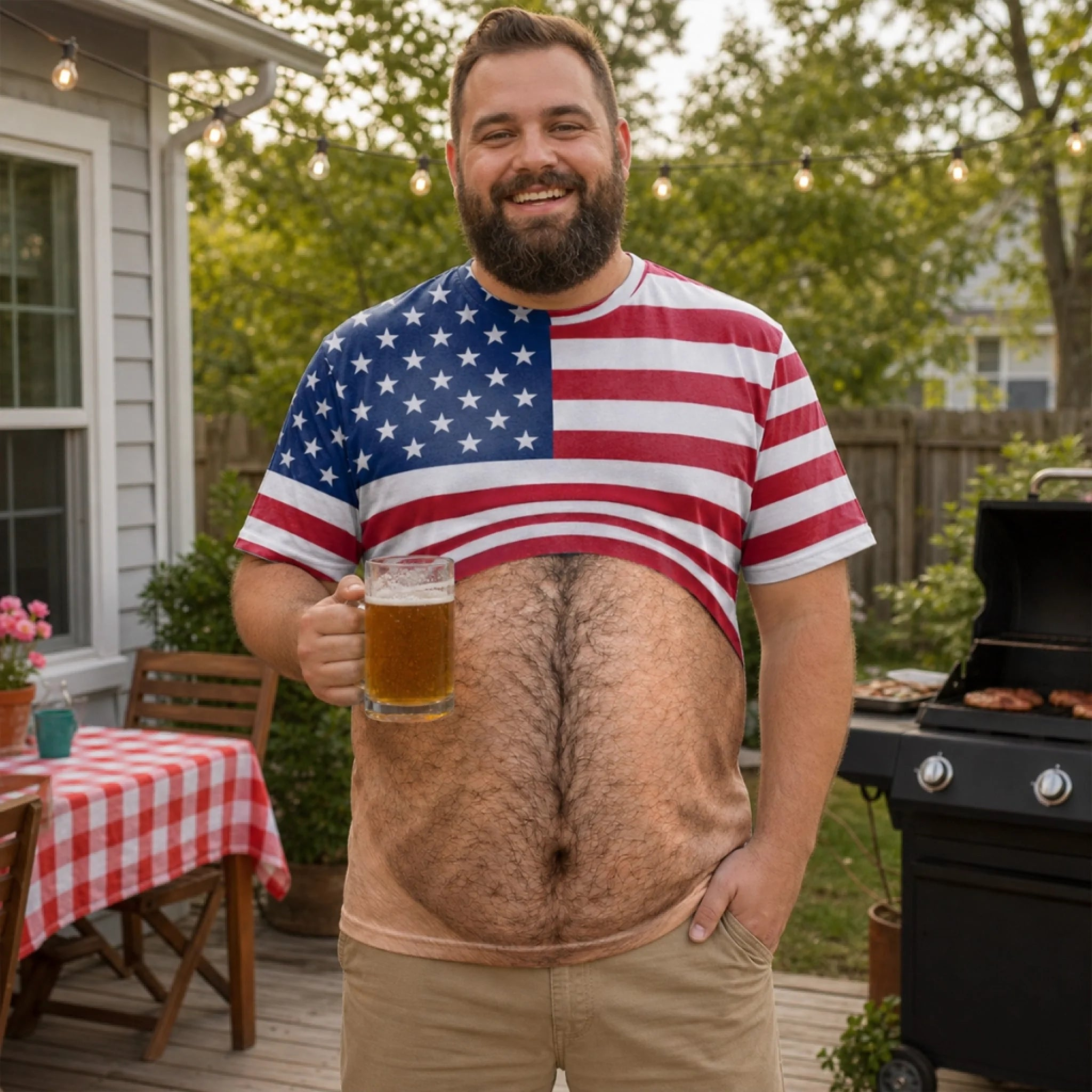 Custom Funny Patriotic T-shirt - Personalized Birthday Gifts For Men - Freedom Looks Good On Me