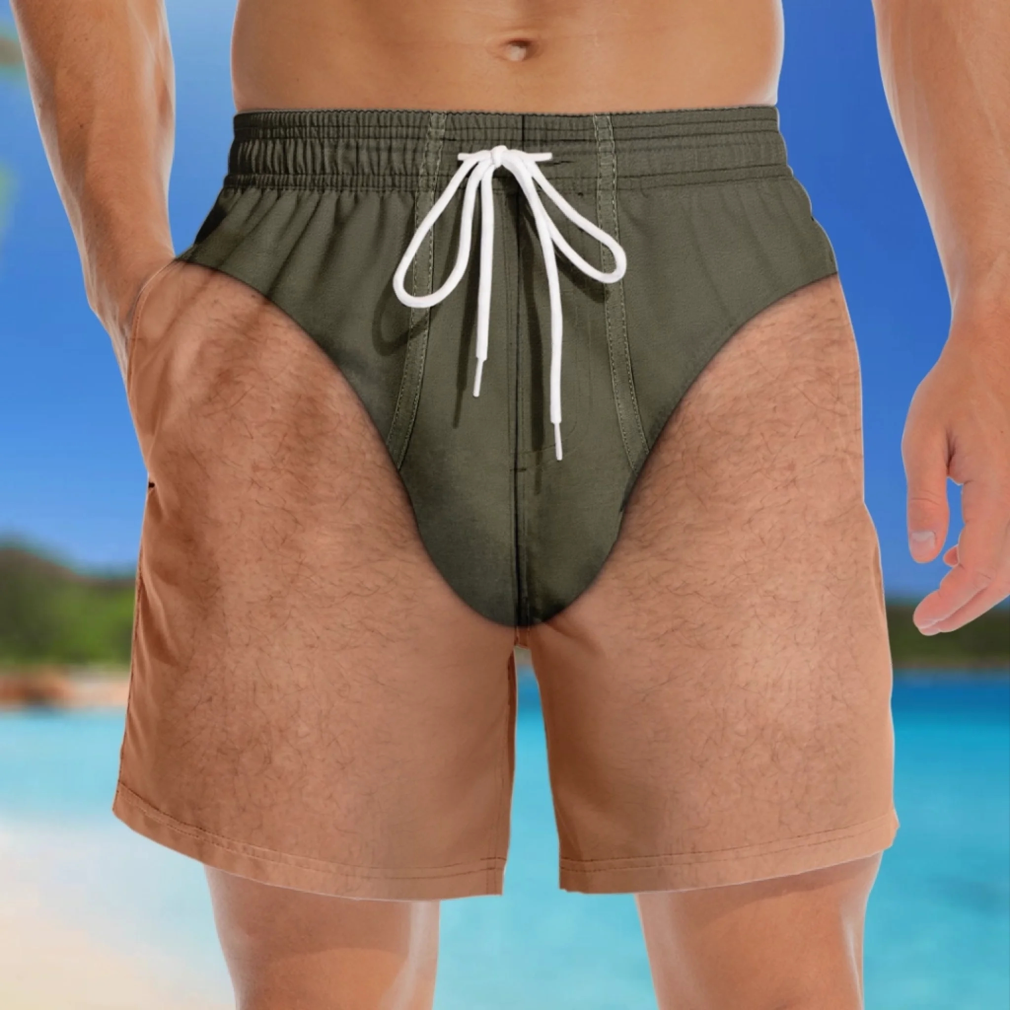 Custom Funny Men Swim Trunks - Personalized Summer Vacation And Travel Gifts For Men - Style Over Rules