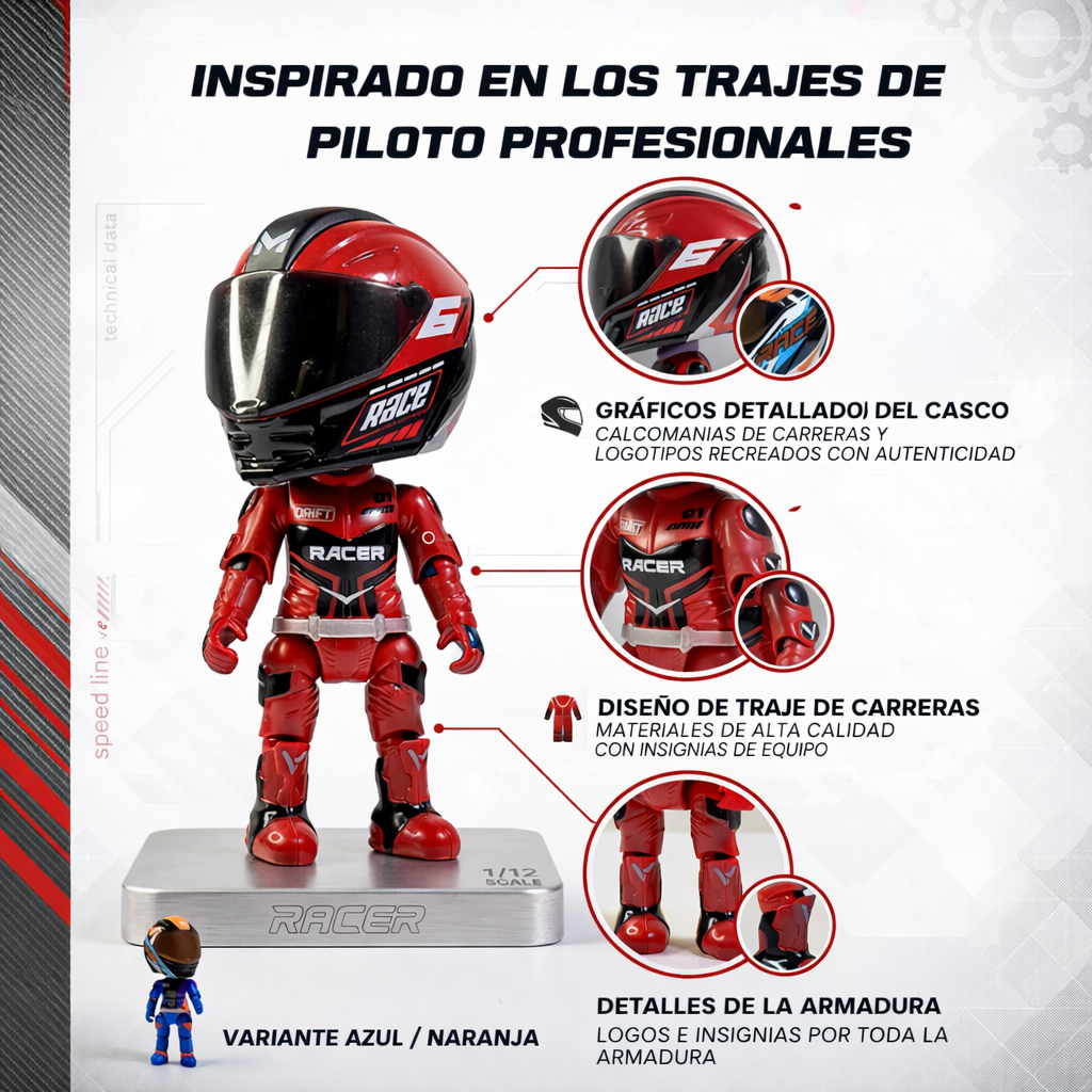 Transforming Motorcycle Action Figure Collectible Rider Toy With Movable Joints Standing Poseable Mini Motorbike Figurine Birthday Anniversary Gift For Him