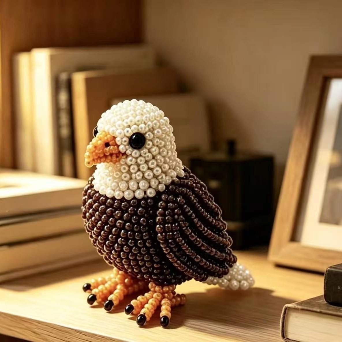 3D Beaded Animal Figurine DIY Kit Handmade Forest & Sea Creature Craft Set for Home Decor Beaded Animal Collectible DIY Bead Animal Kit