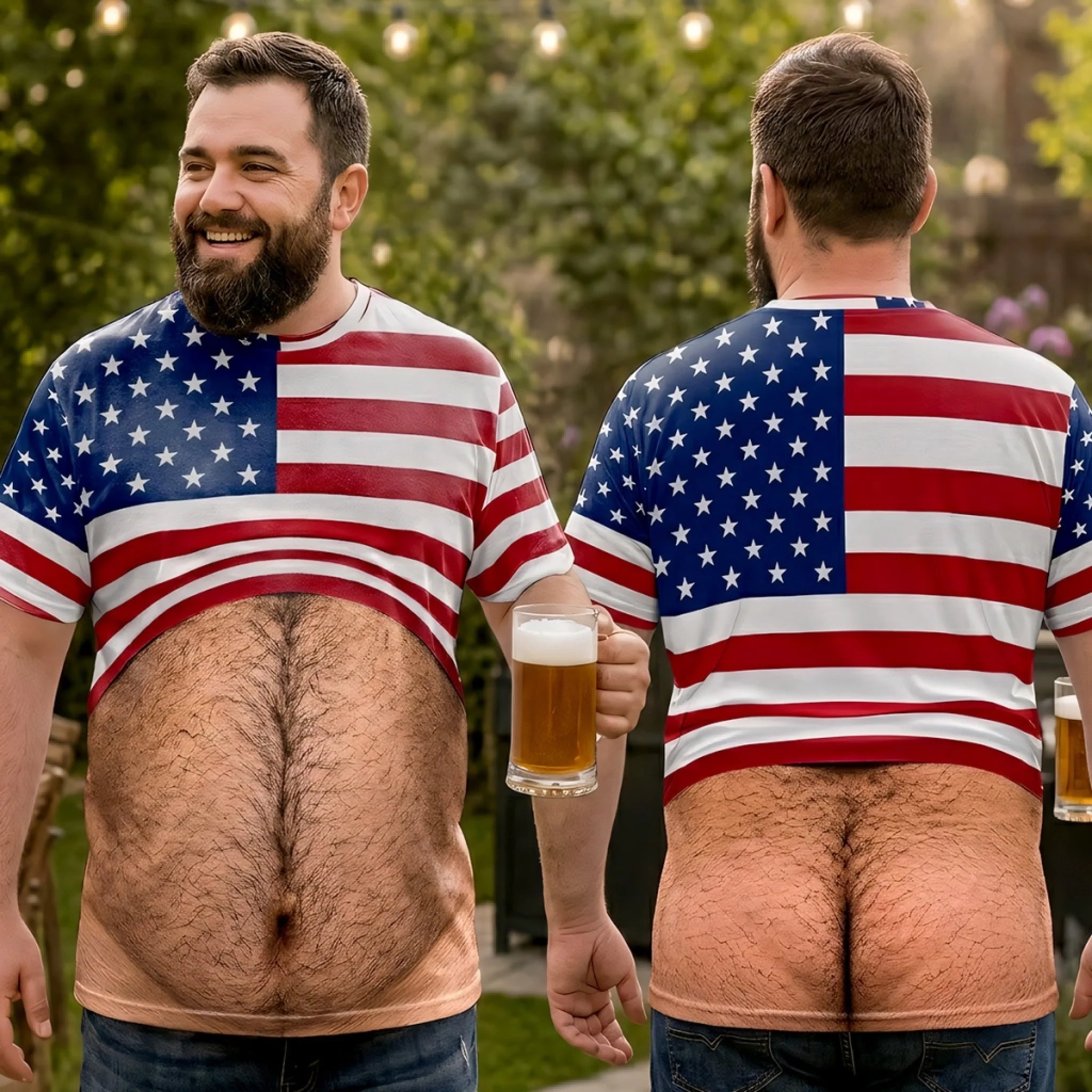 Custom Funny Patriotic T-shirt - Personalized Birthday Gifts For Men - Freedom Looks Good On Me