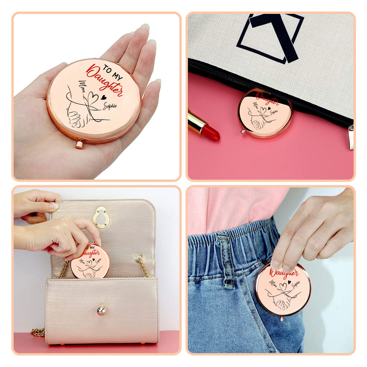 How Special You Are To Me - Personalized Custom Compact Mirror