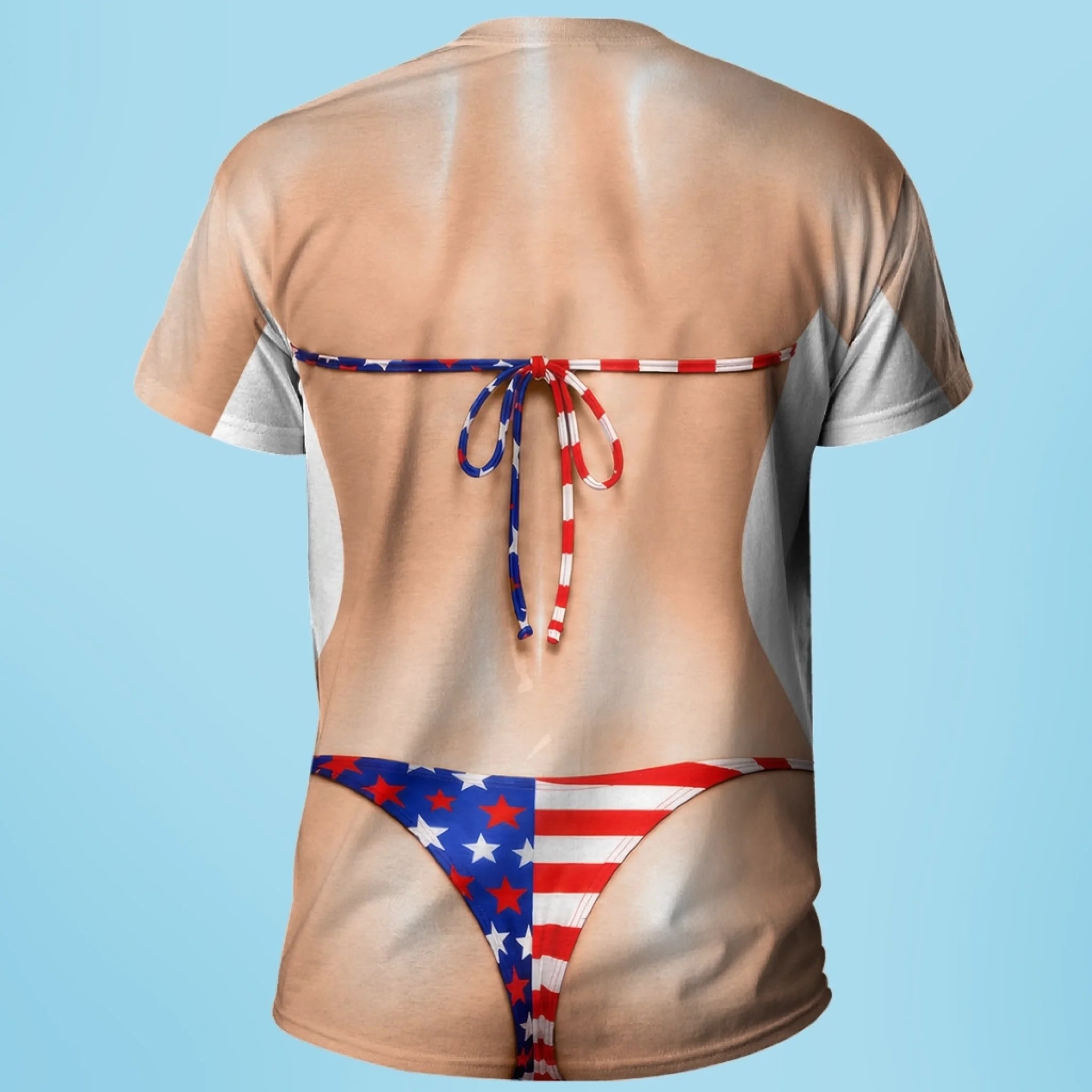 Custom Funny Patriotic T-shirt - Personalized Birthday Gifts For Men, Women - Freedom Never Looked So Hot