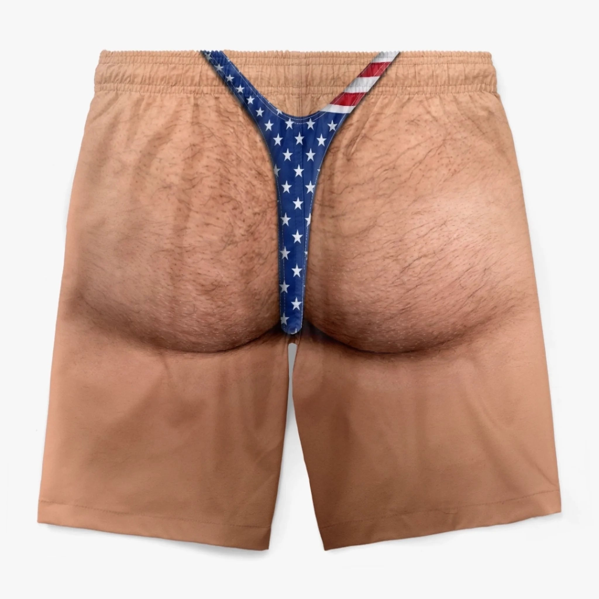Custom Funny Patriotic Men Swim Trunks - Personalized Summer Vacation And Travel Gifts For Men - Looking Like Trouble