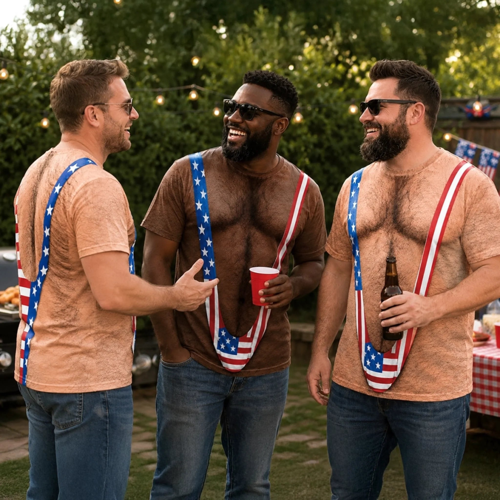 Custom Funny Patriotic T-shirt - Personalized Birthday Gifts For Men - Red White And Ready To Party