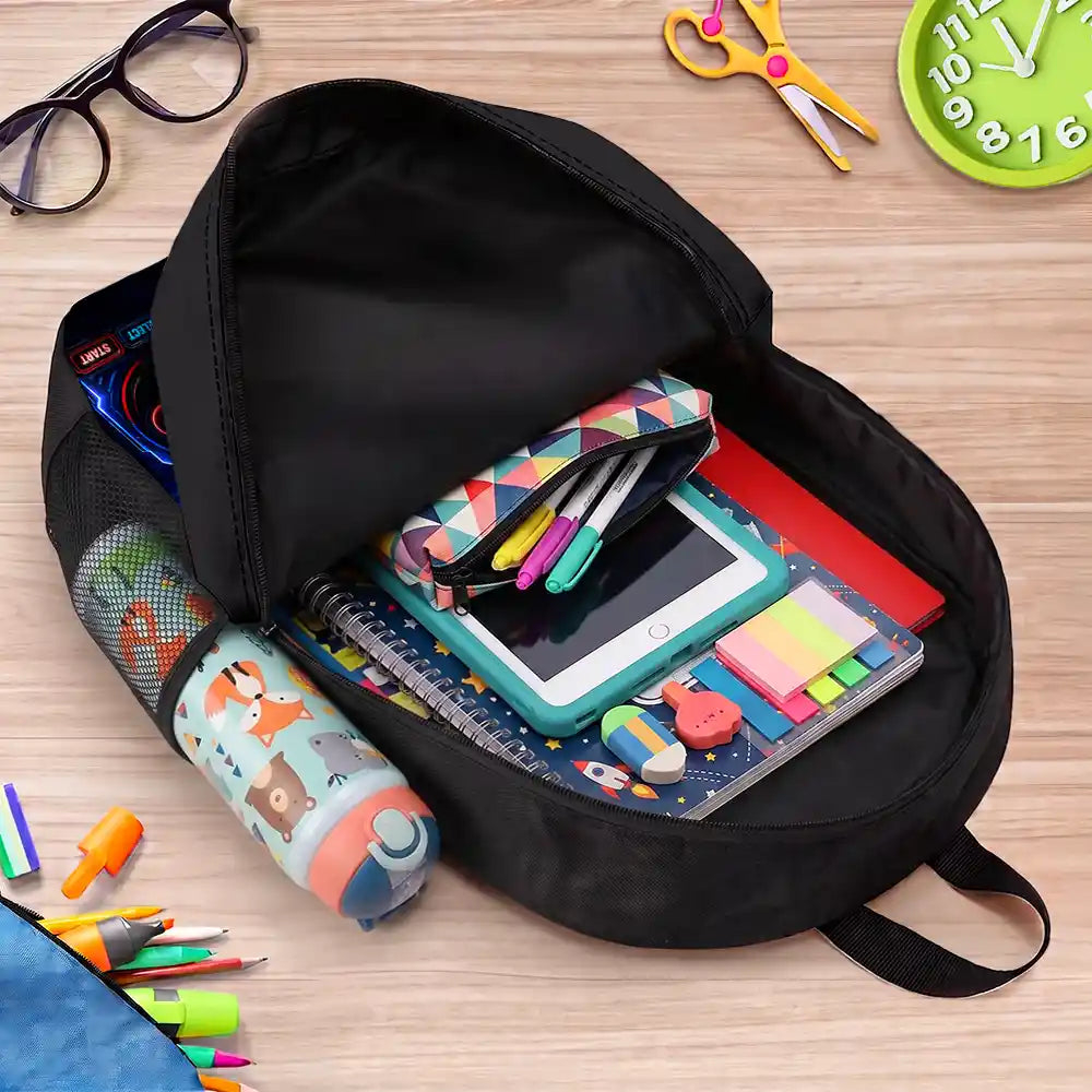 Custom Photo Kid Car Racing - Personalized Kids Backpack