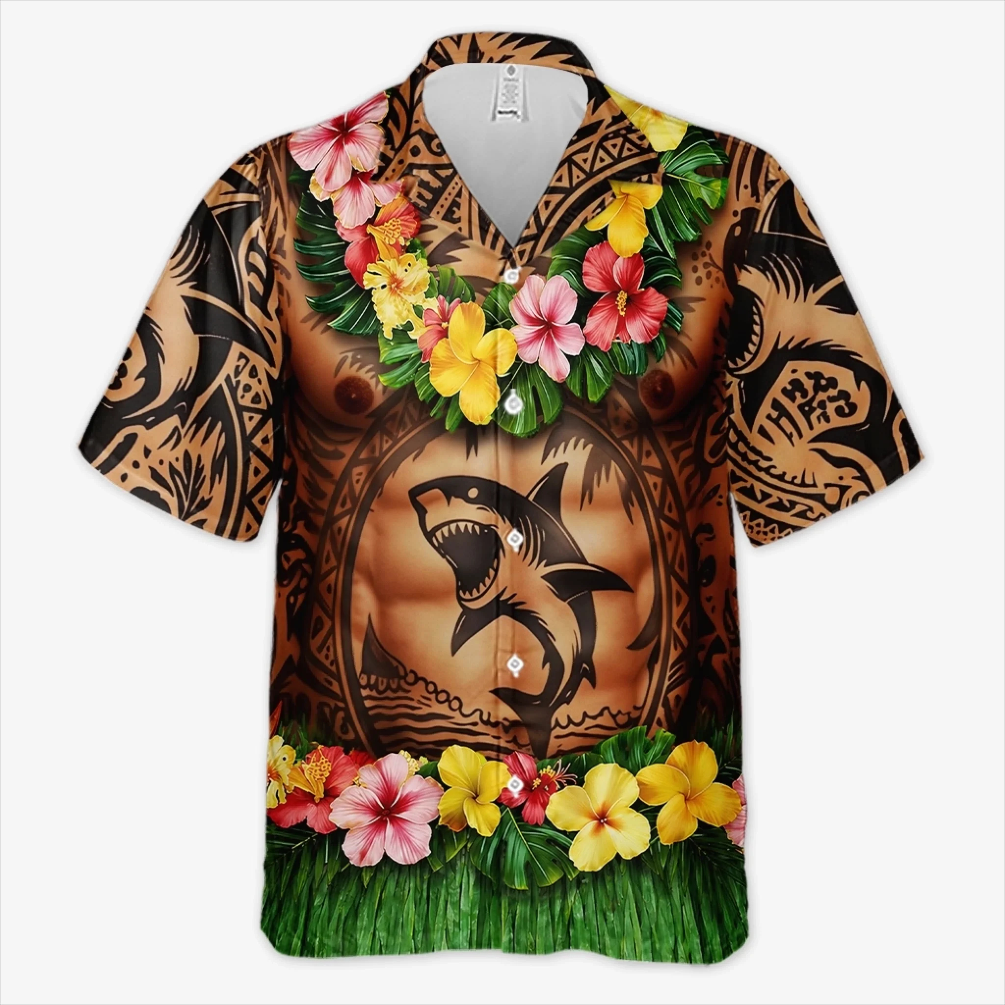 Custom Funny Unisex Tropical Hawaiian Aloha Shirt - Personalized Summer Vacation And Travel Gifts For Men - Aloha Trouble