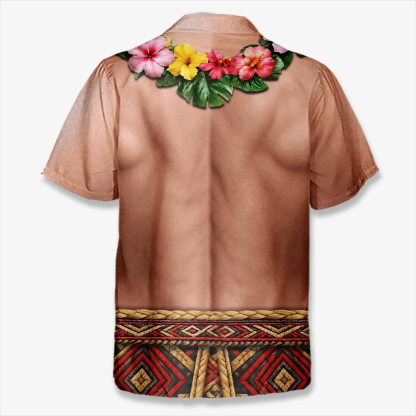 Custom Funny Unisex Tropical Hawaiian Aloha Shirt - Personalized Summer Vacation And Travel Gifts For Men - Abs On Demand