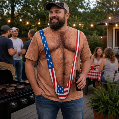 Custom Funny Patriotic T-shirt - Personalized Birthday Gifts For Men - Red White And Ready To Party