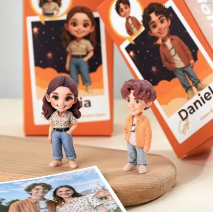 Custom Cute 3D Mini Figure Office Desk Figurine Based on Your Picture Birthday Gift Valentines Gift