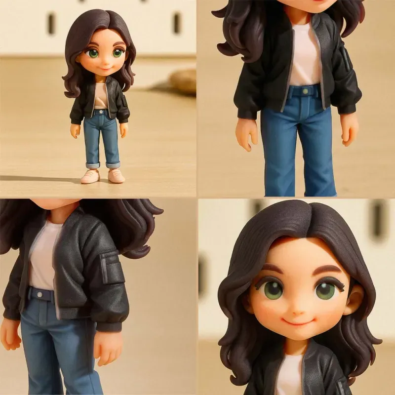 Custom Cute 3D Mini Figure Office Desk Figurine Based on Your Picture Birthday Gift Valentines Gift