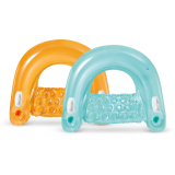 Inflatable Pool Float: Pool Lounge with Built-in Cup Holders – Heavy-Duty Handles – 220lb Weight Capacity