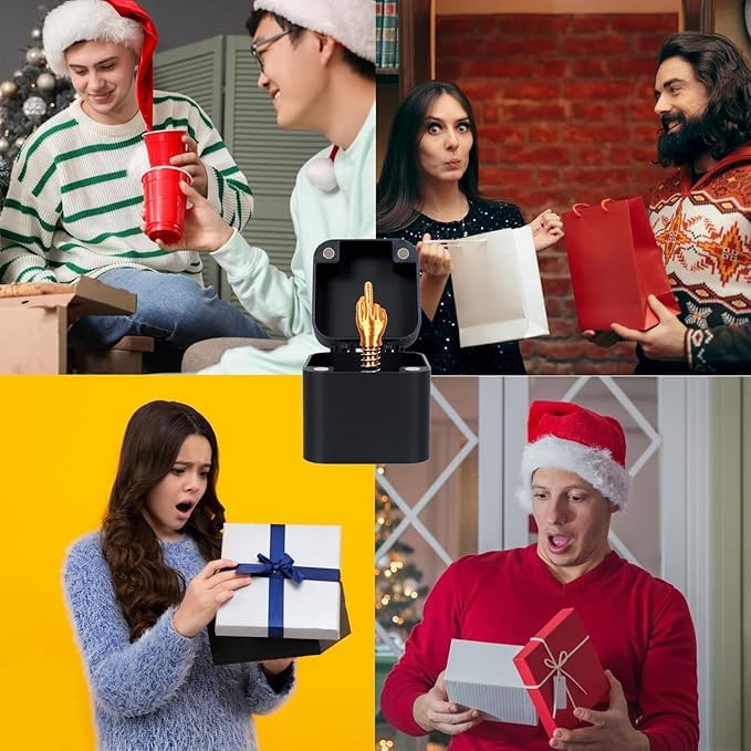 Funny Gag Birthday Gifts for Men,White Elephant Gifts for Adults,Prank Box Random Cool Stuff for Brother,Mens Christmas Weird Quirky Gift for Coworkers