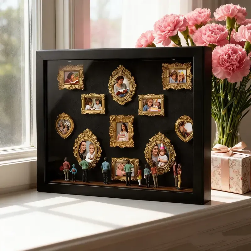 Mother's Day Gifts Museum of Us Frame Personalized Couples Gift for Her Cute Miniature Museum Gifts Meaningful Gift