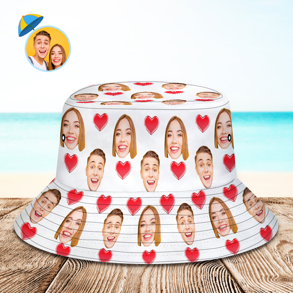 Custom Face Unisex Bucket Hats-Pawsmeowz