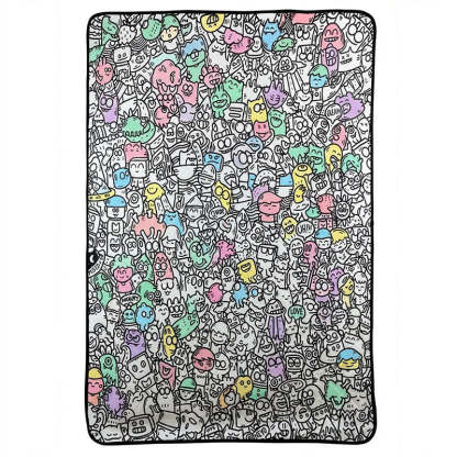 DIY Coloring Blanket – Washable Doodle Blanket for Adults & Kids