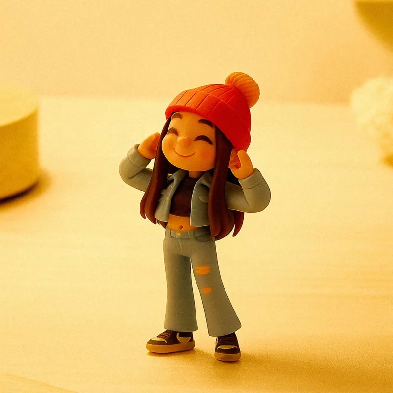 Custom Cute 3D Mini Figure Office Desk Figurine Based on Your Picture Birthday Gift Valentines Gift