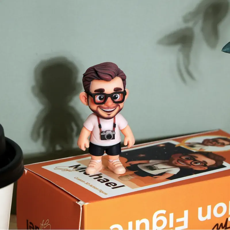 Custom Cute 3D Mini Figure Office Desk Figurine Based on Your Picture Birthday Gift Valentines Gift
