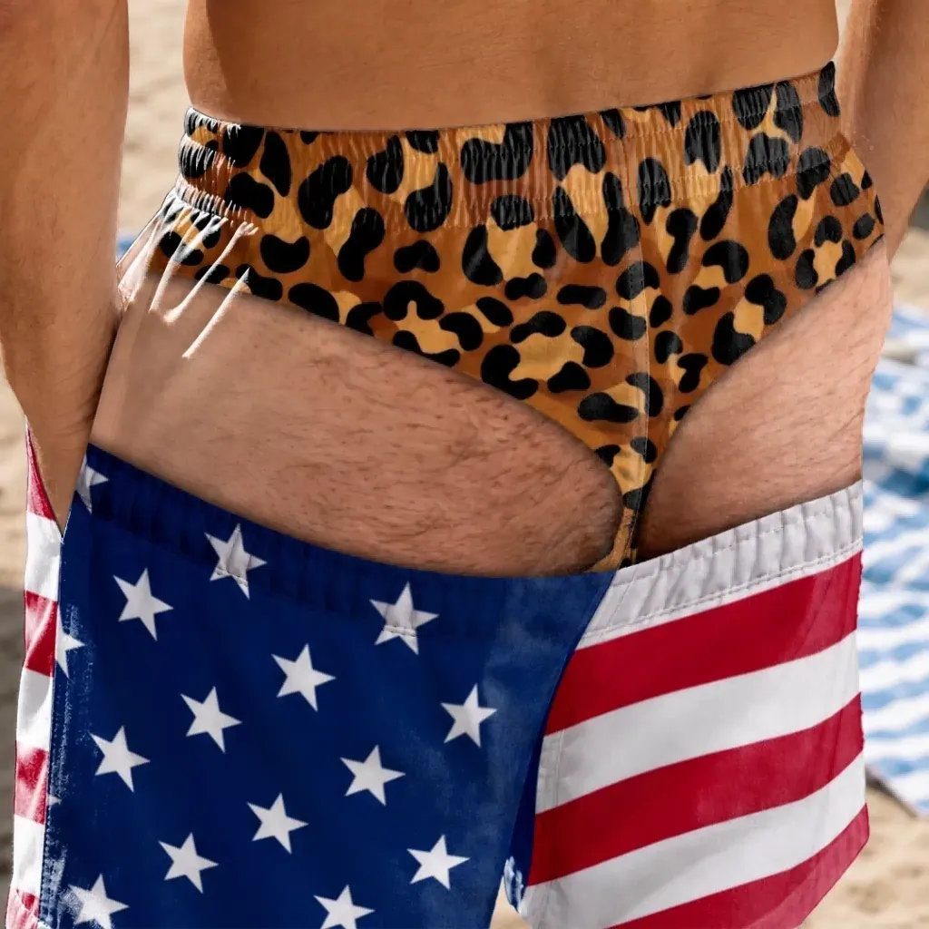 Custom Funny Men Swim Trunks Novelty Optical Illusion Swim Shorts Funny Novelty Party Board Shorts Gift for Husband Boyfriend
