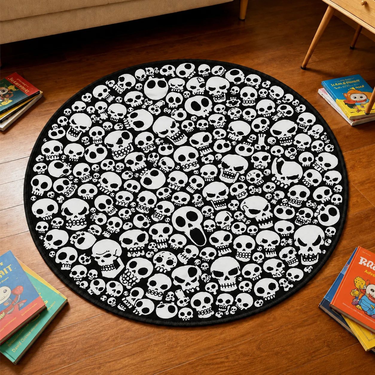 Personalized DIY Round Doormat – Create Your Own Washable Doodle Floor Mat