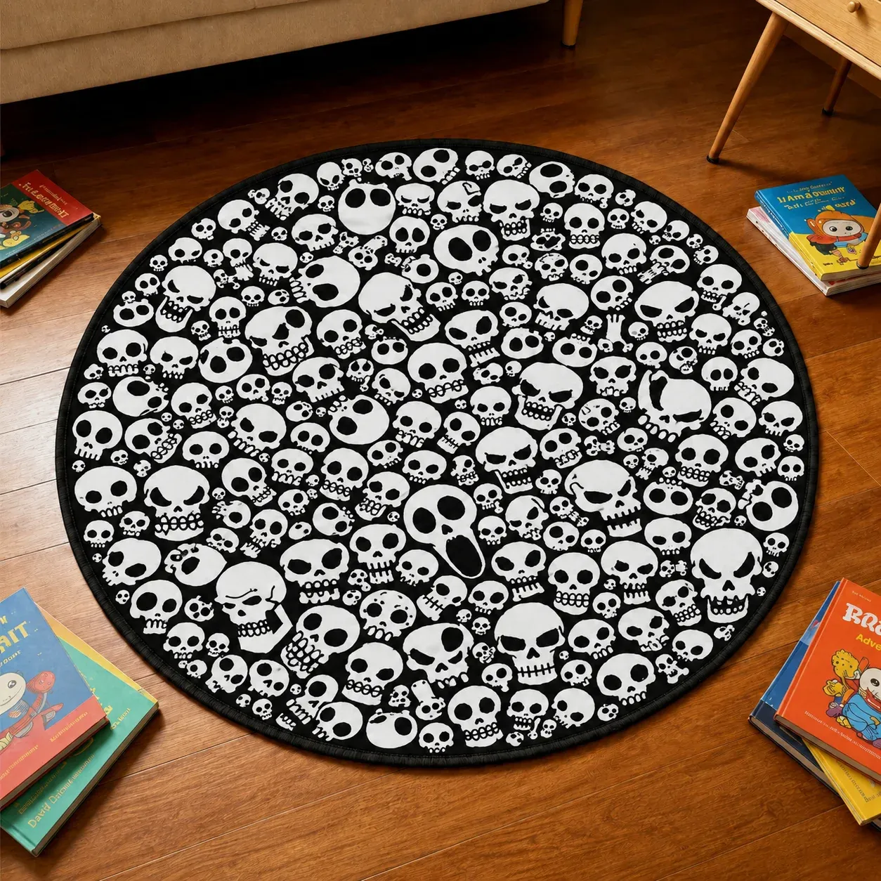 Personalized DIY Round Doormat – Create Your Own Washable Doodle Floor Mat