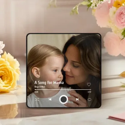 Personalized Mom Photo Album Fridge Magnet Music Wall Photo Sticker Music Movement That Can Be Played Without Cell Phone Music Fridge Magnet For Mom-pawsmeowz