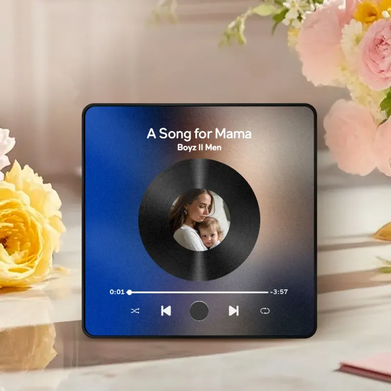 Personalized Mom Photo Album Fridge Magnet Music Wall Photo Sticker Music Movement That Can Be Played Without Cell Phone Music Fridge Magnet For Mom-pawsmeowz