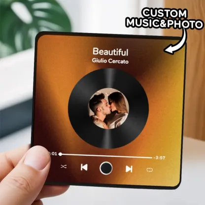 Customized Music Fridge Magnet Personalized Photo Fridge Magnet Can Play Songs and Adjust Volume