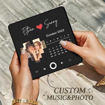 Personalized Mom Photo Album Fridge Magnet Music Wall Photo Sticker Music Movement That Can Be Played Without Cell Phone Music Fridge Magnet For Mom