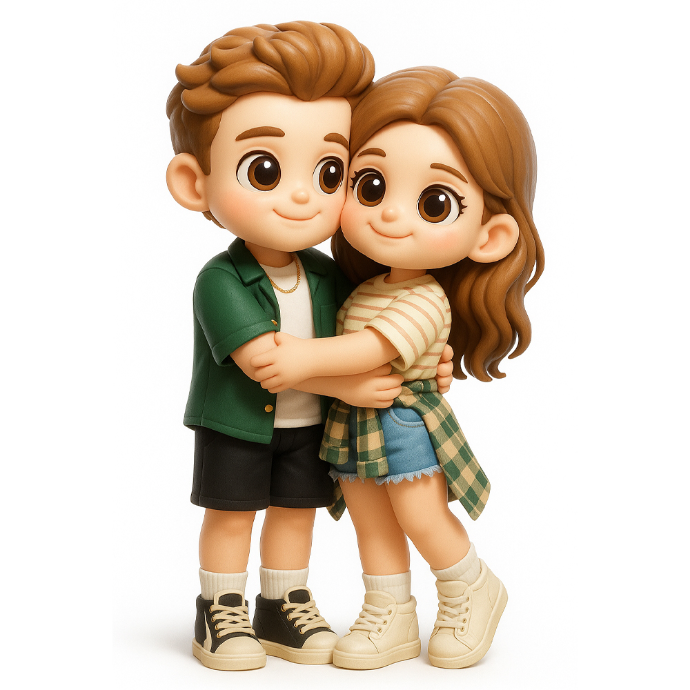 Custom Cute 3D Mini Figure Office Desk Figurine Based on Your Picture Birthday Gift Valentines Gift