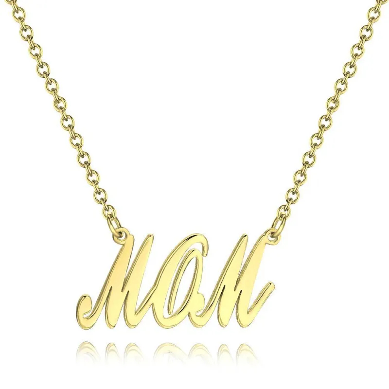 Soufeel Gold "Carrie" Style Name Necklace Gift For Mom