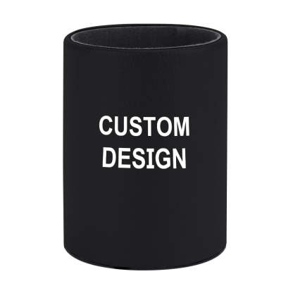 Custom PU Leather Pen Holder Office Pen Organizer Custom Design Pen Holders for Desk Makeup Brush Holder