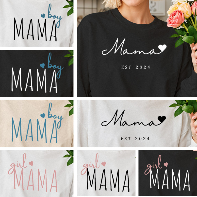 Custom Boy Mama Sweatshirt with Kid Name, Personalized Mom Of Boys Hoodie