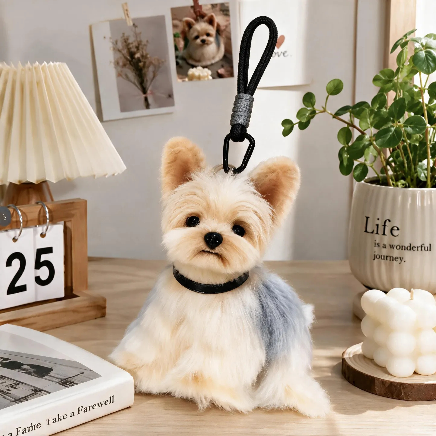 Custom Long-Pile Plush Pet Charm-Personalized Plush Pet Accessory Handmade from Your Photo