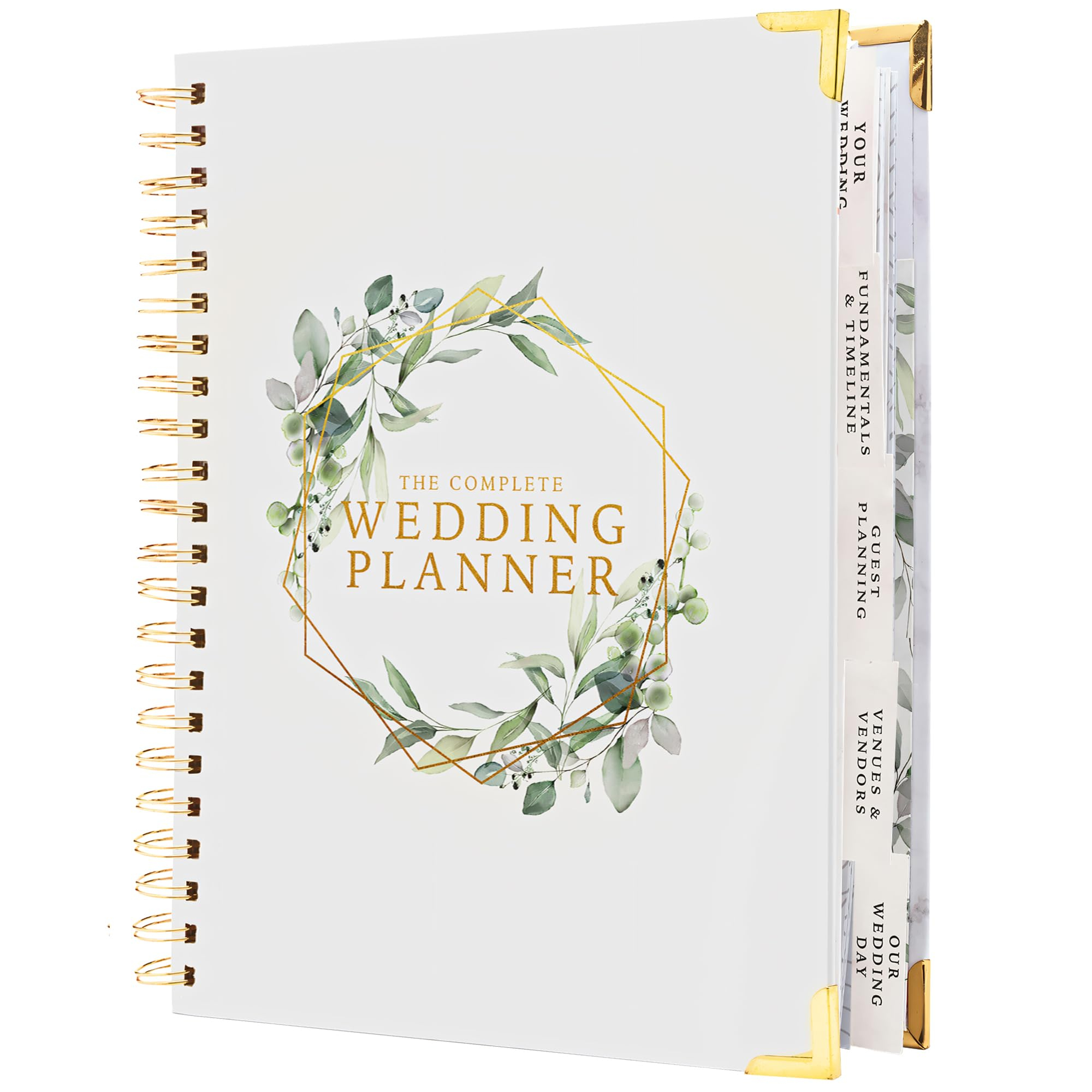 Wedding Planner Book and Organizer - Wedding Planner Book - Bridal Planning Binder with Countdown Calendar - Bride Gifts