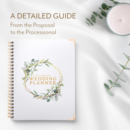 Wedding Planner Book and Organizer - Wedding Planner Book - Bridal Planning Binder with Countdown Calendar - Bride Gifts