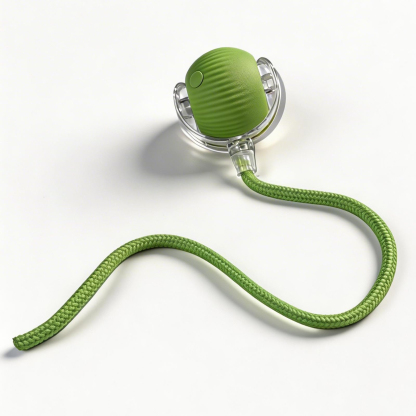 Cat Toy Ball with Tail Rope, Smart Rolling Ball, LED Light, Electric Self-Rolling Pet Toy, Interactive Cat Jumping Ball, Automatic Cat Teaser Ball, Small Dog Toy, Pet Excercise, Cat Activity