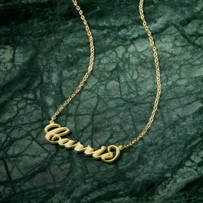 Soufeel Gold "Carrie" Style Name Necklace Gift For Mom
