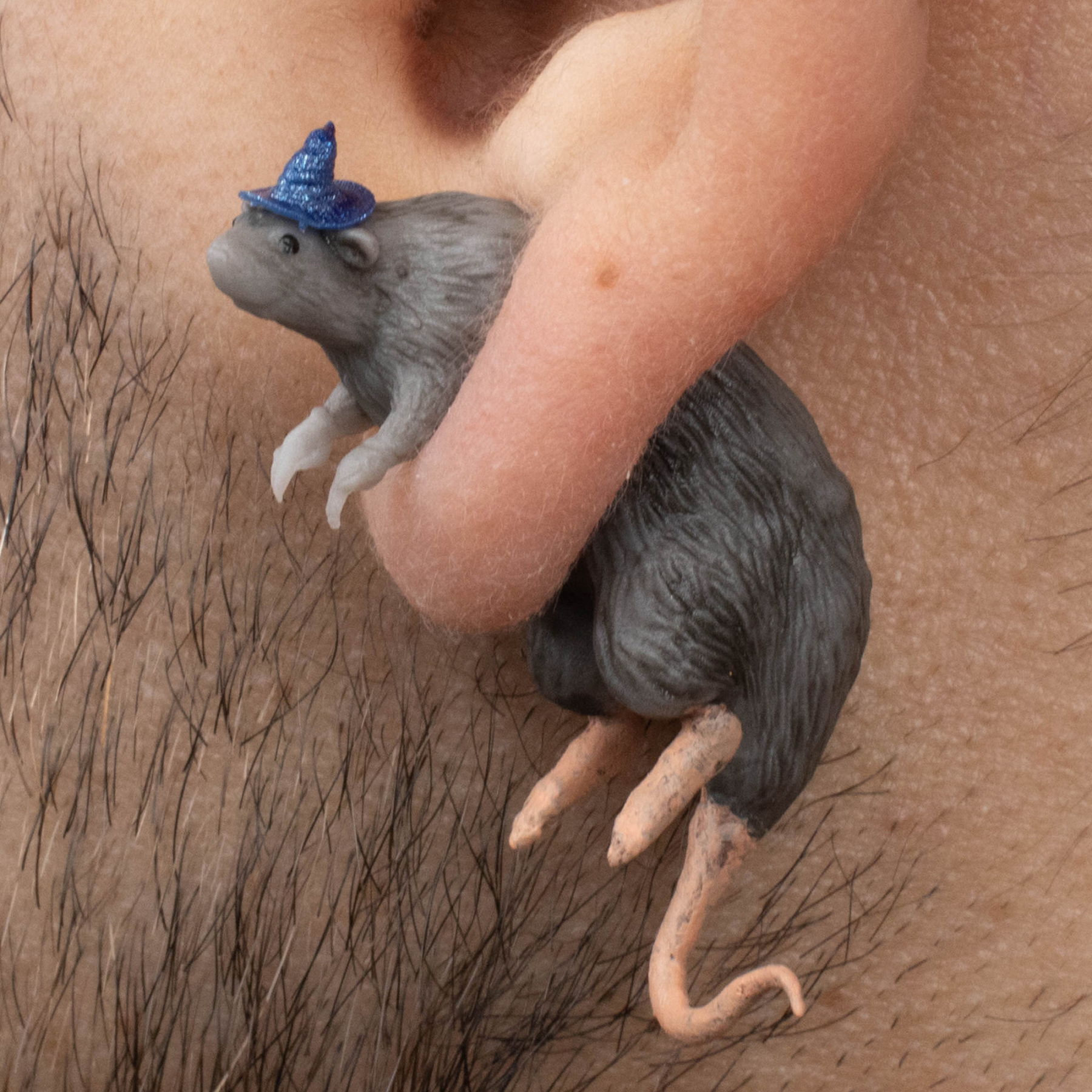 Custom Hats 3D Printed Rat Earrings Hand Painted Rat Earrings Quirky 3D Printed Studs Funny Jewelry Gifts For Her