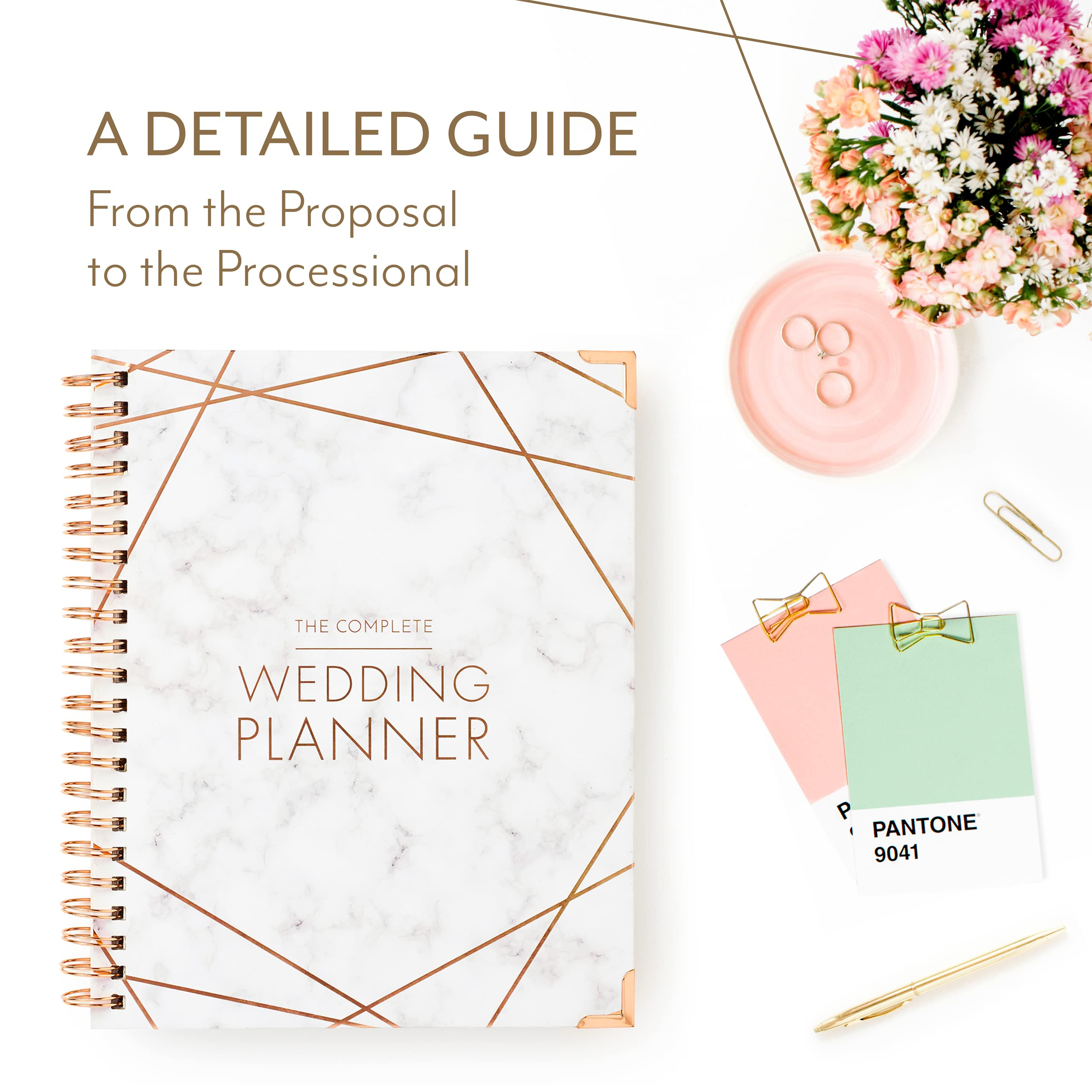 Wedding Planner Book and Organizer - Wedding Planner Book - Bridal Planning Binder with Countdown Calendar - Bride Gifts