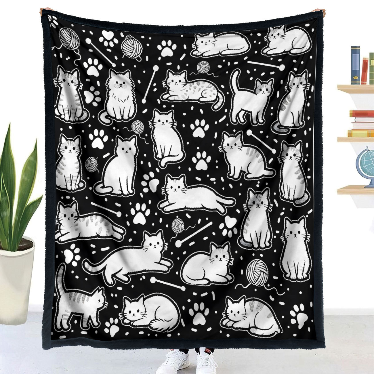 Coloring Blanket with Washable Markers DIY Coloring Blanket Washable Coloring Throw, Family Activity Gift, Stress Relief Craft for Adults and Kids