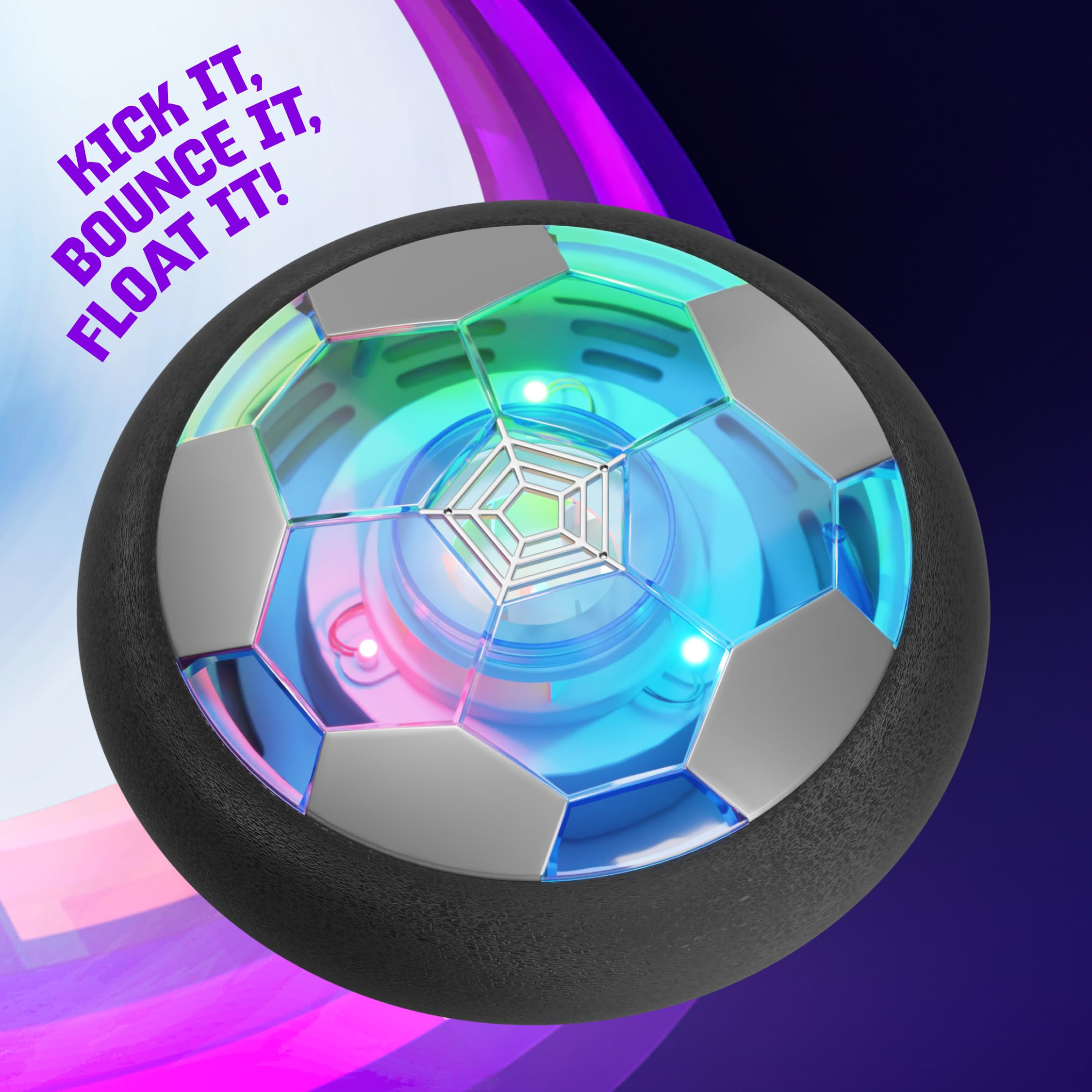 Hover Soccer Light-Up Ball, Birthday Gift for Boys, Indoor Toy Games, Kids Gifts