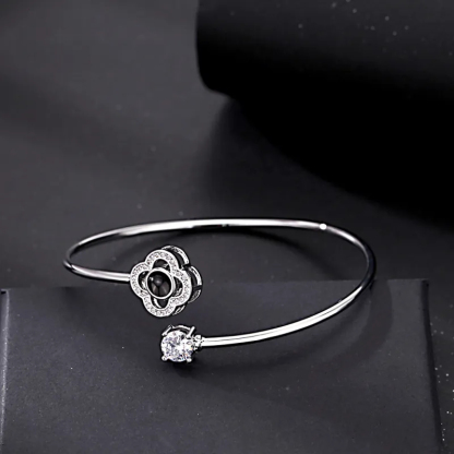 Custom Projection Bracelet Personalized Photo Bracelet Heart Jewelry Mother’s Day Gift for Mom